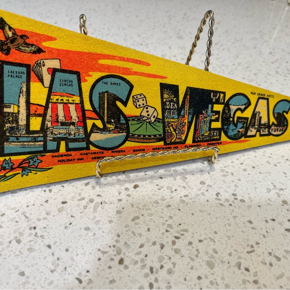 Vintage Las Vegas Pennant